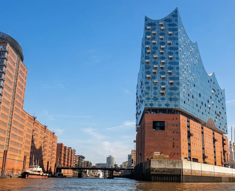 Widok na miasto Hamburg