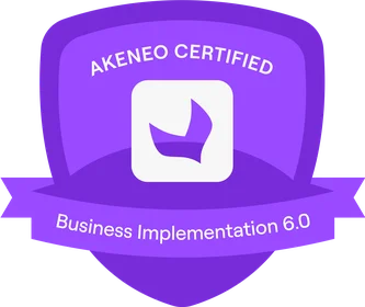 Odznaka certyfikatu Akeneo Business Implementation 6.0