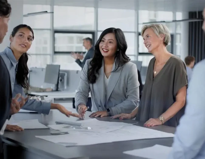 Wideo kariery z zespołem biurowym podczas współpracy