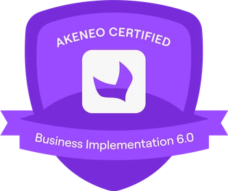 Odznaka certyfikatu Akeneo Business Implementation 6.0
