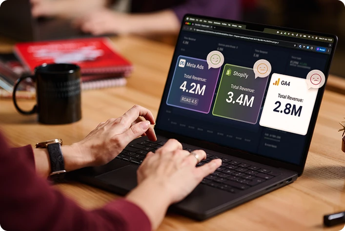 Tablet z wskaźnikami KPI