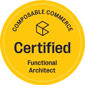 Certyfikat Composable Commerce Certified Functional Architect