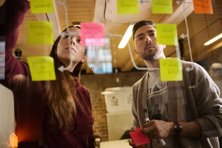 Planowanie strategii z karteczkami