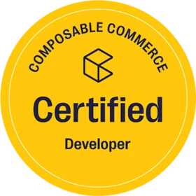Certyfikat Composable Commerce Certified Developer