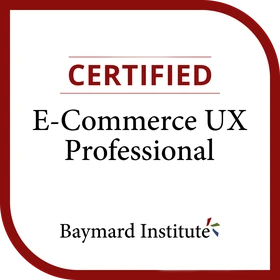 Certyfikat Certified E-Commerce UX Professional Baymard Institute
